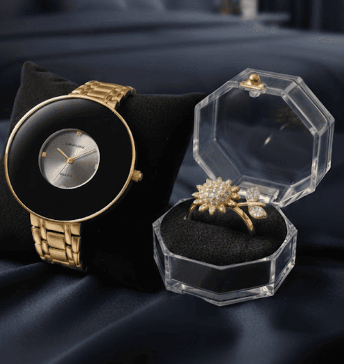 SET DAMA IMPERIAL:  RELOJ , PULSERA Y ANILLO