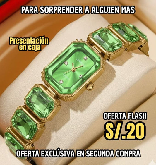 RELOJ DAMA DIAMANTE DE AGUA