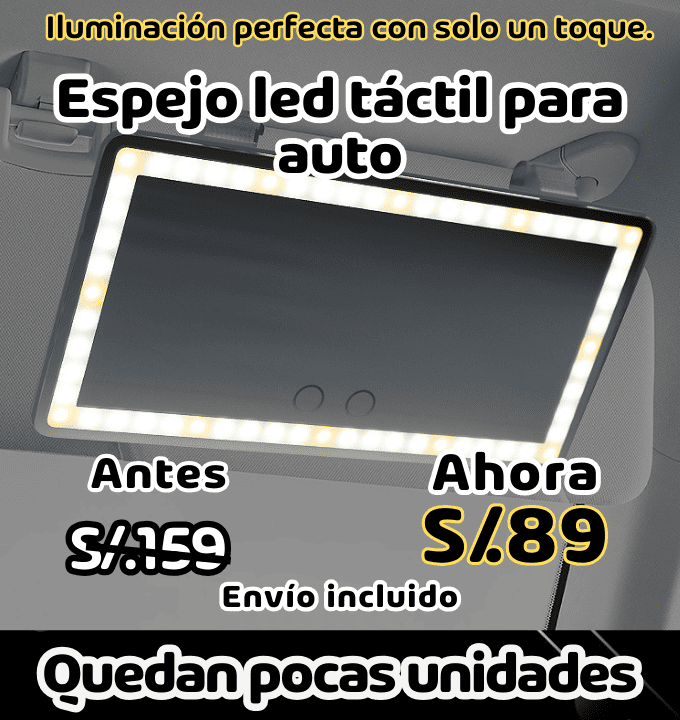 Espejo led para auto