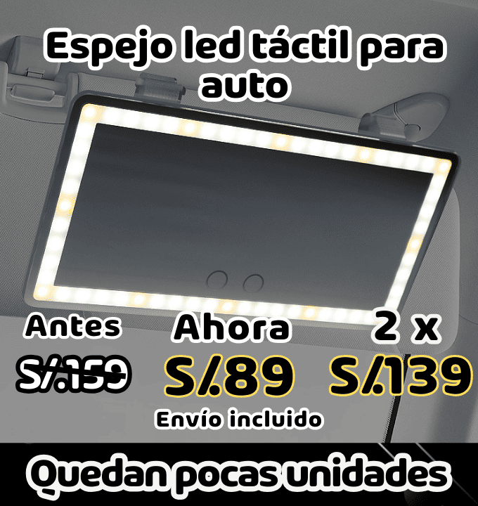 Espejo led para auto