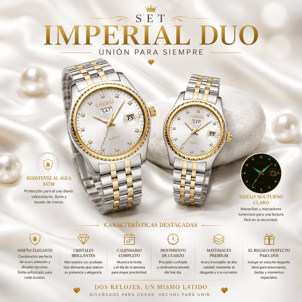 IMPERIAL DUO ( RELOJES EN PAREJA)