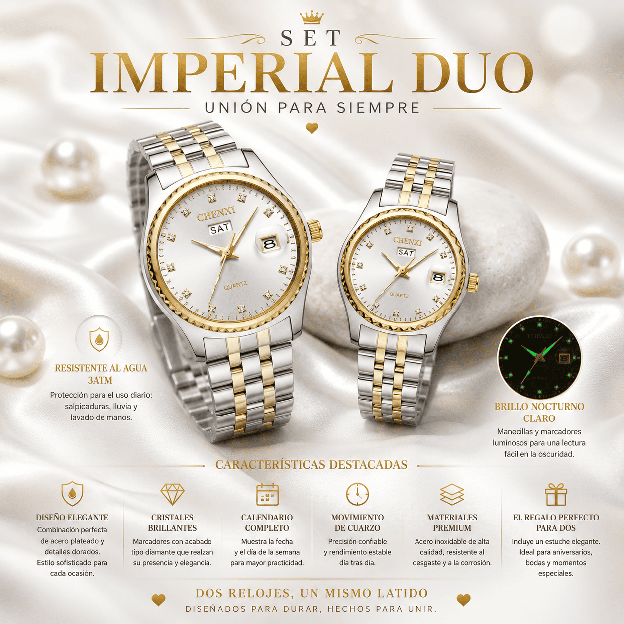IMPERIAL DUO ( RELOJES EN PAREJA)